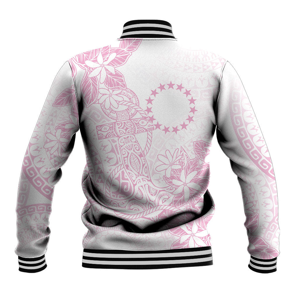 Candy Pink Kuki Airani Tapakau Baseball Jacket Tribal Anchor Mix Tiare LT7 - Polynesian Pride
