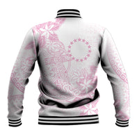Candy Pink Kuki Airani Tapakau Baseball Jacket Tribal Anchor Mix Tiare LT7 - Polynesian Pride