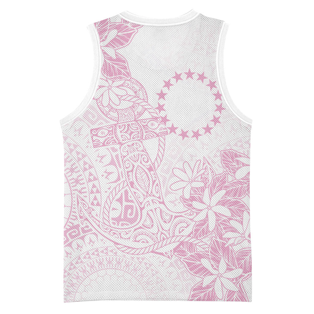 Candy Pink Kuki Airani Tapakau Basketball Jersey Tribal Anchor Mix Tiare LT7 - Polynesian Pride