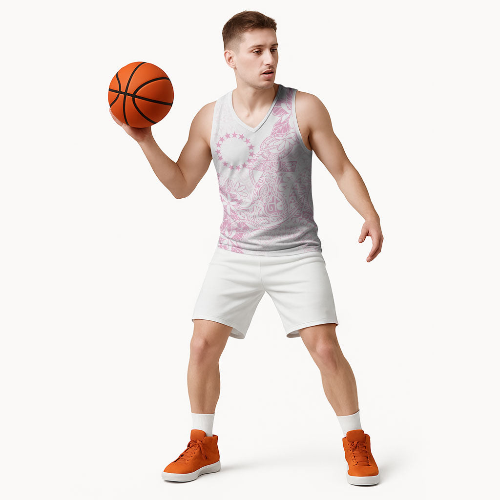Candy Pink Kuki Airani Tapakau Basketball Jersey Tribal Anchor Mix Tiare LT7 - Polynesian Pride