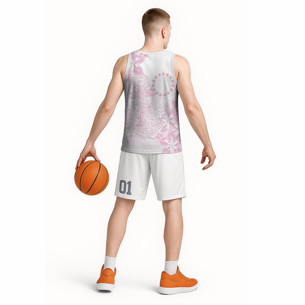 Candy Pink Kuki Airani Tapakau Basketball Jersey Tribal Anchor Mix Tiare LT7 - Polynesian Pride