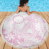 Candy Pink Kuki Airani Tapakau Beach Blanket Tribal Anchor Mix Tiare