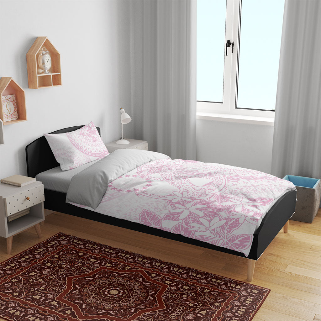 Candy Pink Kuki Airani Tapakau Bedding Set Tribal Anchor Mix Tiare LT7 - Polynesian Pride