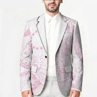 Candy Pink Kuki Airani Tapakau Blazer Tribal Anchor Mix Tiare