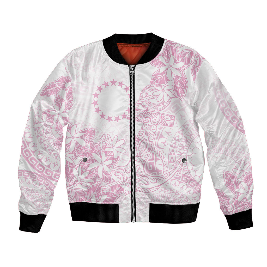 Candy Pink Kuki Airani Tapakau Bomber Jacket Tribal Anchor Mix Tiare LT7 Unisex Candy Pink - Polynesian Pride