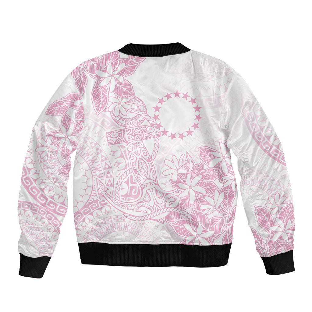 Candy Pink Kuki Airani Tapakau Bomber Jacket Tribal Anchor Mix Tiare LT7 - Polynesian Pride