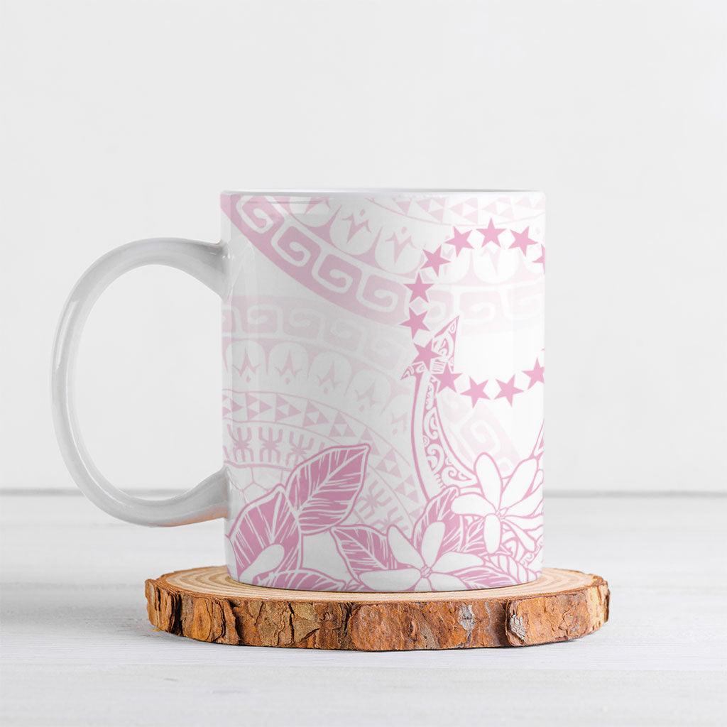 Candy Pink Kuki Airani Tapakau Ceramic Mug Tribal Anchor Mix Tiare LT7 Candy Pink - Polynesian Pride