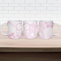 Candy Pink Kuki Airani Tapakau Ceramic Mug Tribal Anchor Mix Tiare LT7 - Polynesian Pride