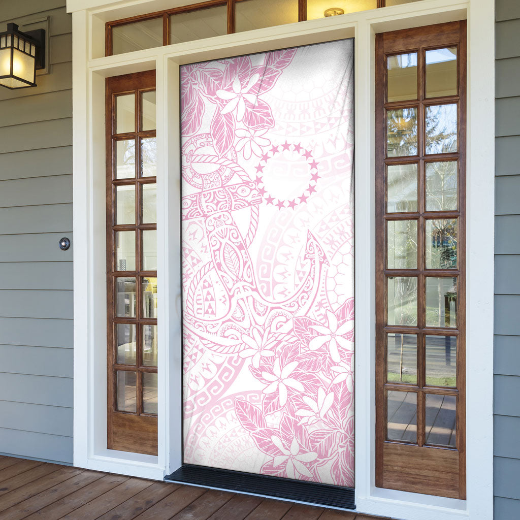 Candy Pink Kuki Airani Tapakau Door Cover Tribal Anchor Mix Tiare LT7 - Polynesian Pride
