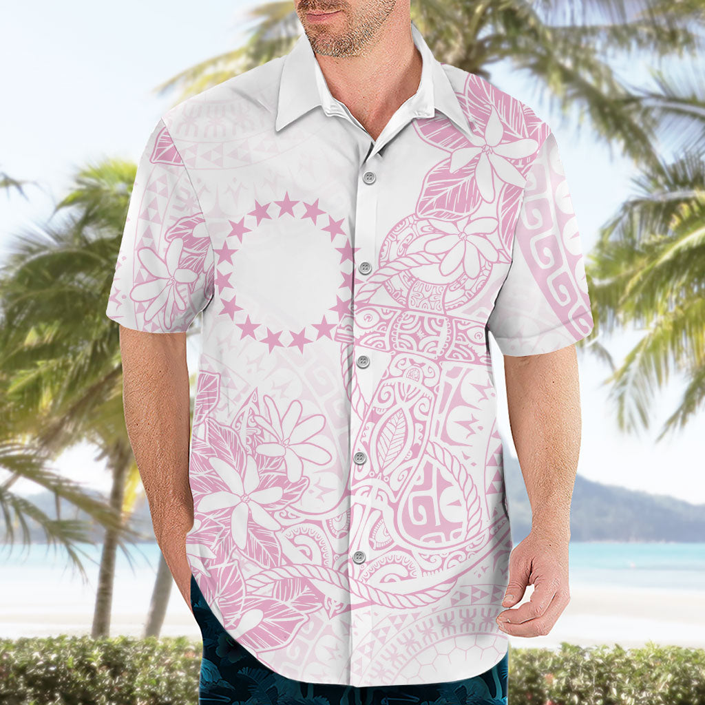 Candy Pink Kuki Airani Tapakau Hawaiian Shirt Tribal Anchor Mix Tiare