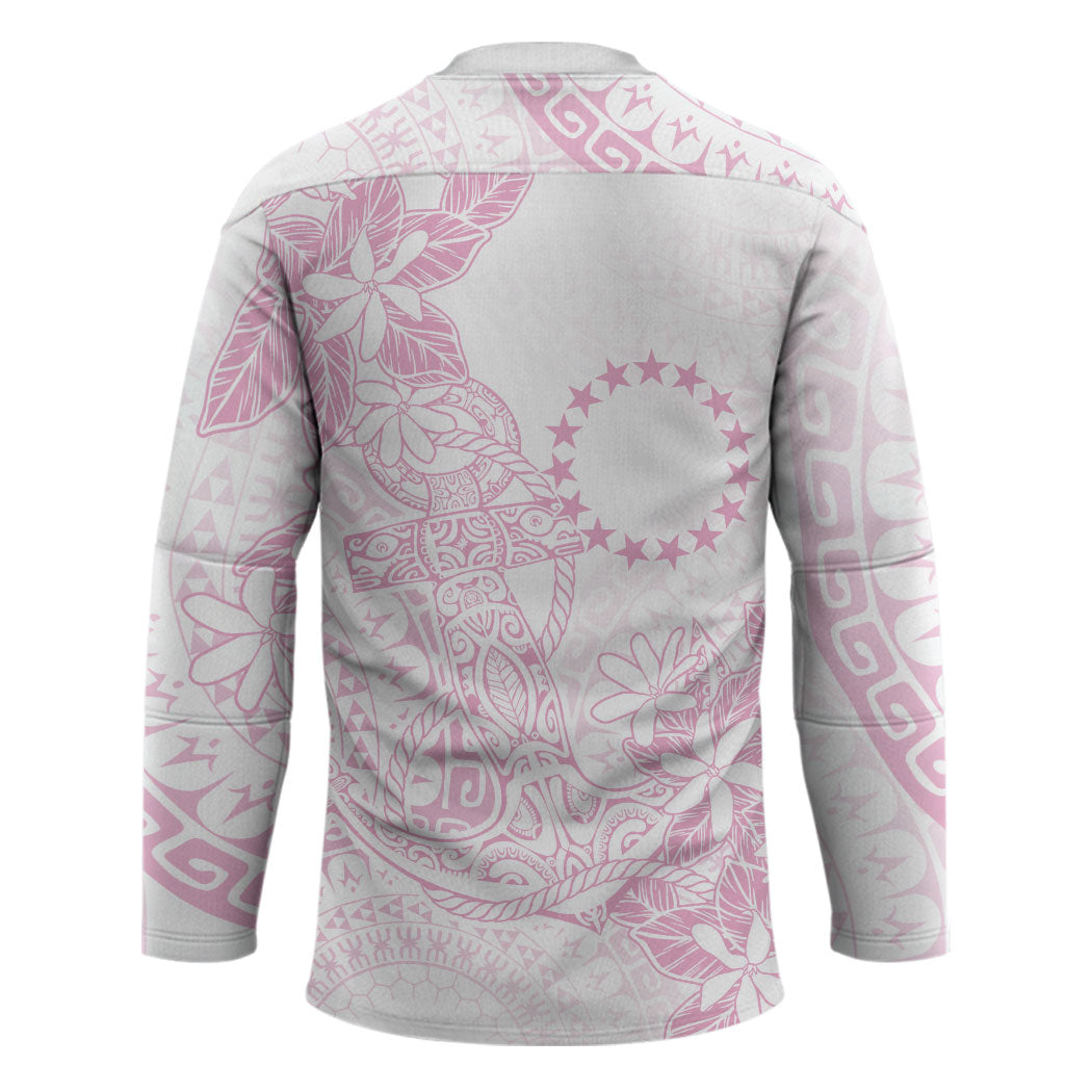 Candy Pink Kuki Airani Tapakau Hockey Jersey Tribal Anchor Mix Tiare LT7 - Polynesian Pride