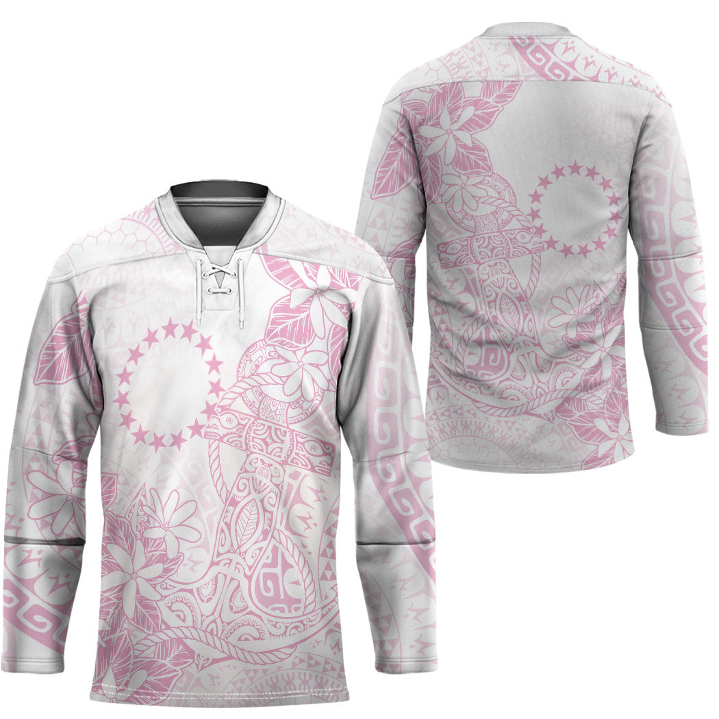 Candy Pink Kuki Airani Tapakau Hockey Jersey Tribal Anchor Mix Tiare LT7 - Polynesian Pride