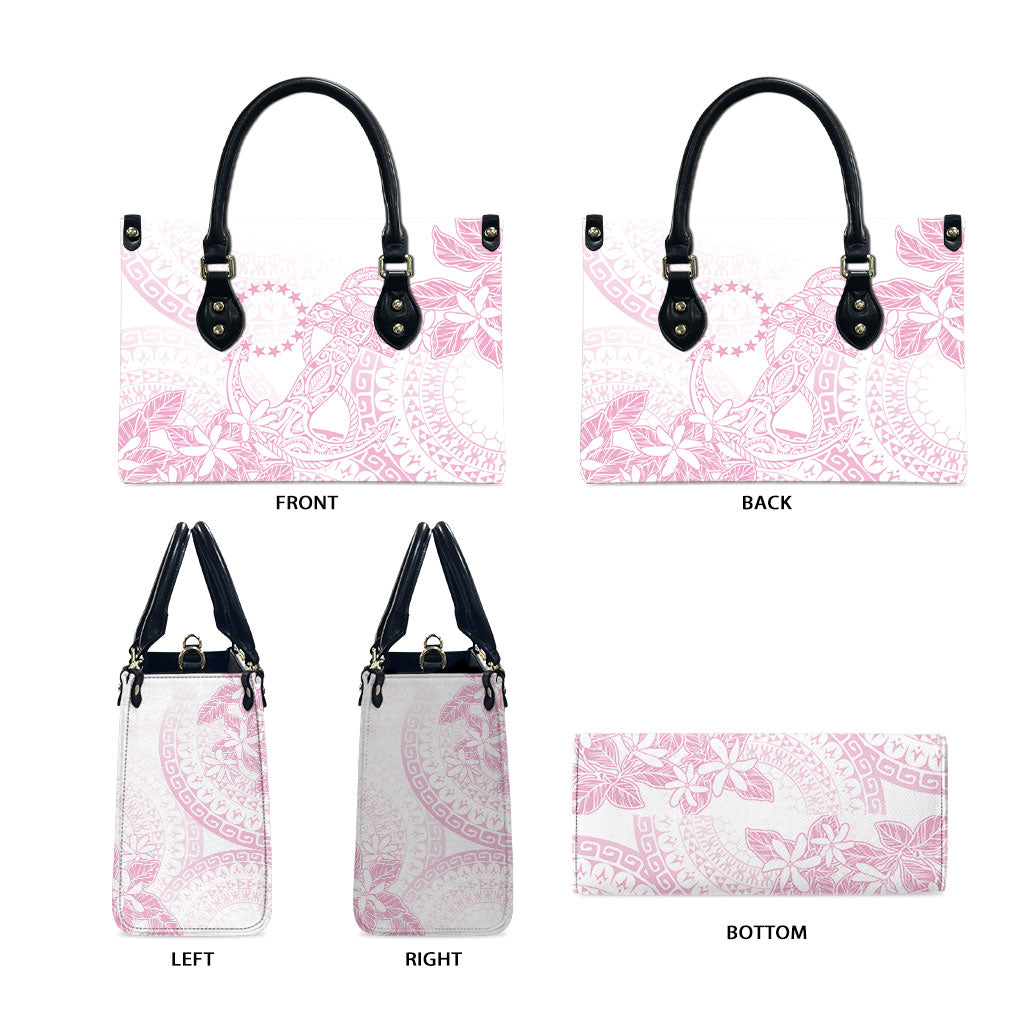 Candy Pink Kuki Airani Tapakau Leather Bag Tribal Anchor Mix Tiare