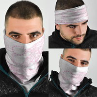 Candy Pink Kuki Airani Tapakau Neck Gaiter Tribal Anchor Mix Tiare