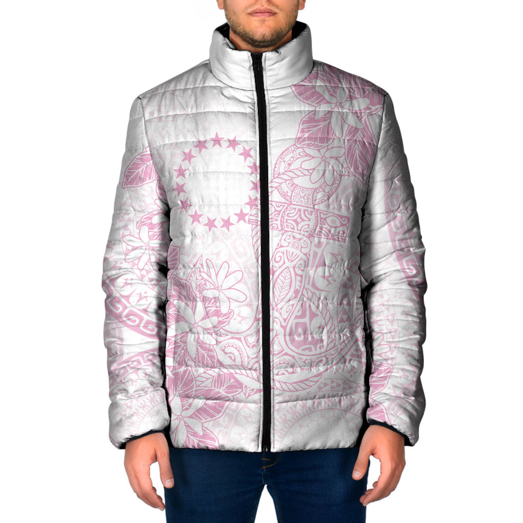 Candy Pink Kuki Airani Tapakau Padded Jacket Tribal Anchor Mix Tiare