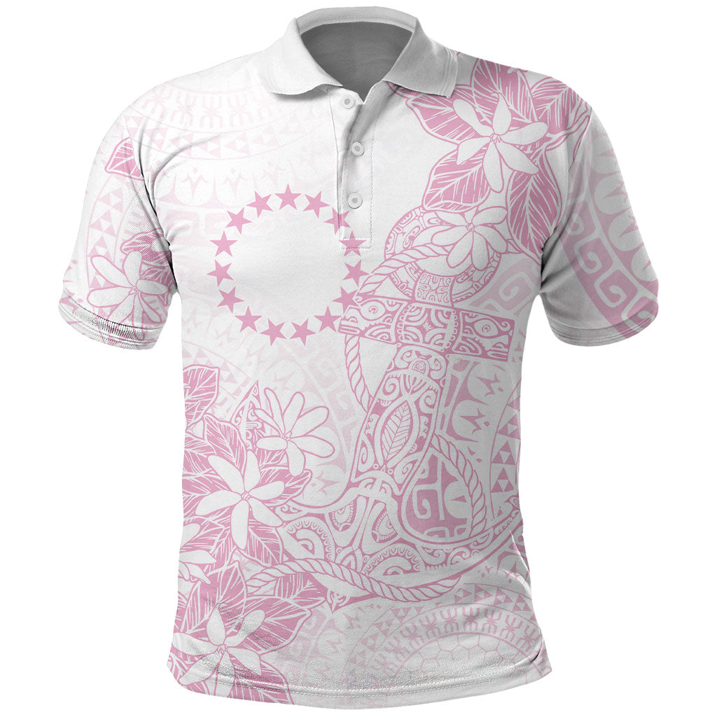 Candy Pink Kuki Airani Tapakau Polo Shirt Tribal Anchor Mix Tiare LT7 Candy Pink - Polynesian Pride
