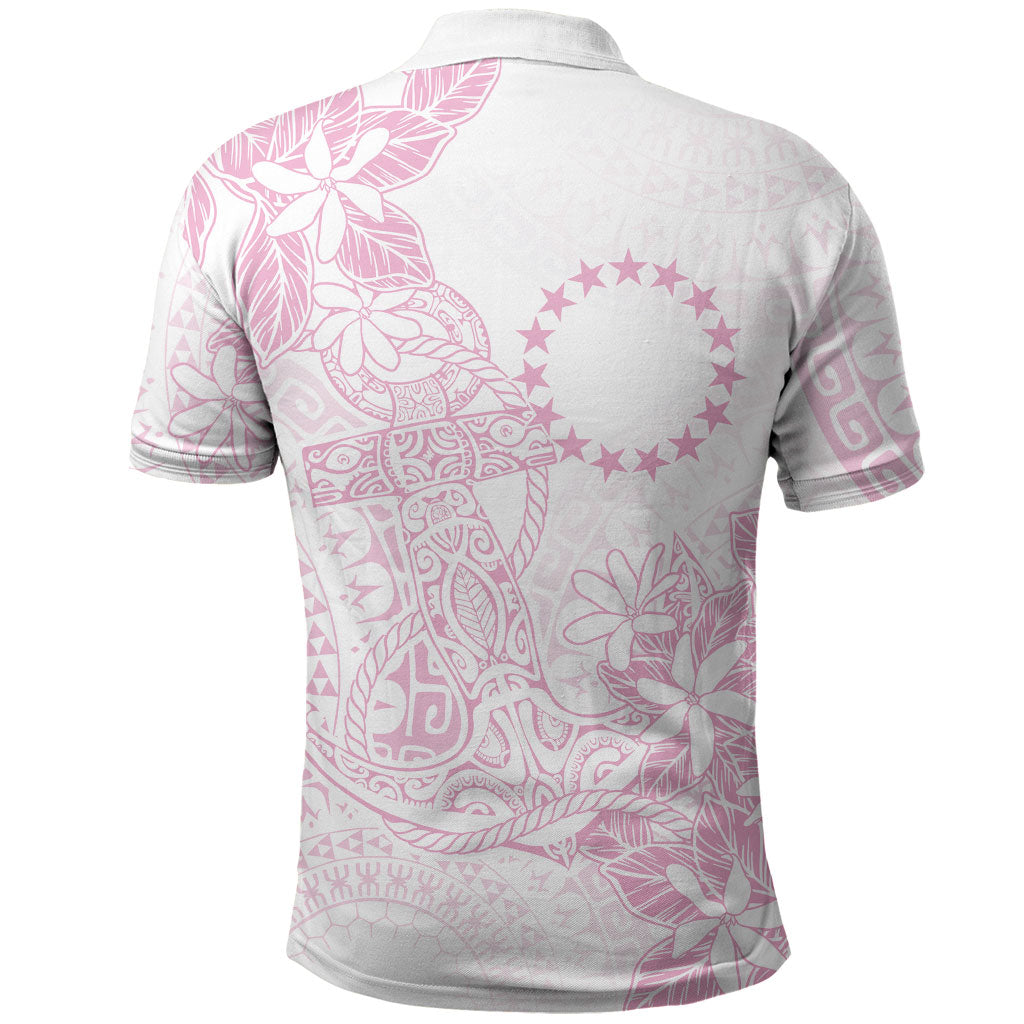 Candy Pink Kuki Airani Tapakau Polo Shirt Tribal Anchor Mix Tiare LT7 - Polynesian Pride