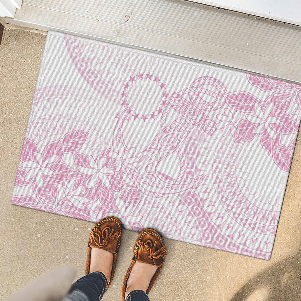 Candy Pink Kuki Airani Tapakau Rubber Doormat Tribal Anchor Mix Tiare