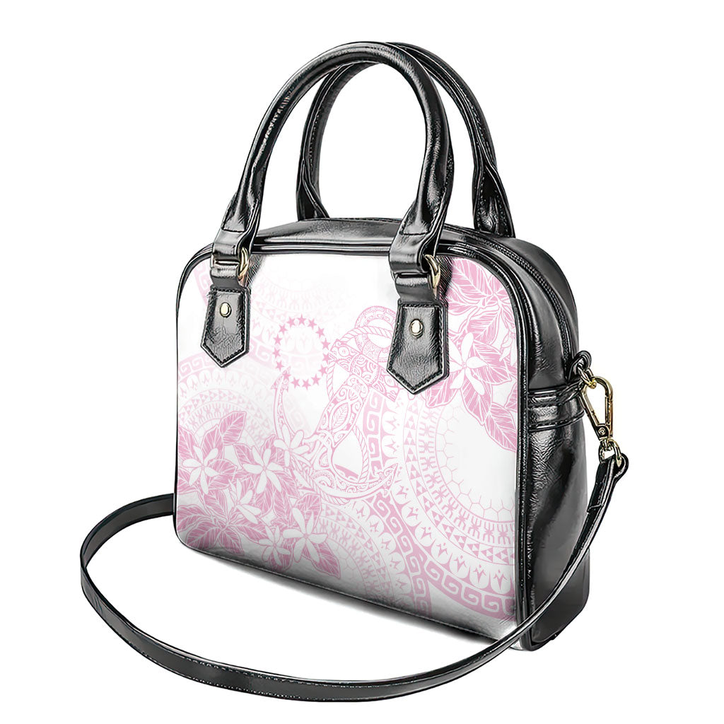 Candy Pink Kuki Airani Tapakau Shoulder Handbag Tribal Anchor Mix Tiare