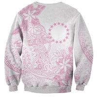Candy Pink Kuki Airani Tapakau Sweatshirt Tribal Anchor Mix Tiare LT7 - Polynesian Pride
