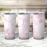 Candy Pink Kuki Airani Tapakau Tumbler Cup Tribal Anchor Mix Tiare LT7 - Polynesian Pride