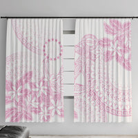 Candy Pink Kuki Airani Tapakau Window Curtain Tribal Anchor Mix Tiare