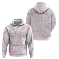 Candy Pink Kuki Airani Tapakau Zip Hoodie Tribal Anchor Mix Tiare