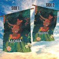 Hawaii Hula Girl Vintage Garden Flag Tropical Forest