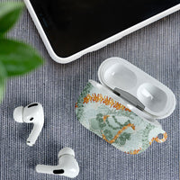 Hawaii Kaho'olawe Island Flowers Lei AirPods Case Silver Hinahina Kū Kahakai