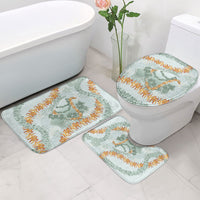 Hawaii Kaho'olawe Island Flowers Lei Bathroom Set Silver Hinahina Kū Kahakai