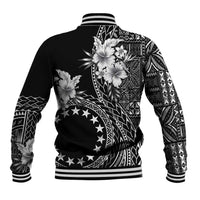 Kia Orana Cook Islands Baseball Jacket Tiare and Stars