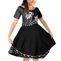 Kia Orana Cook Islands Family Matching Off Shoulder Short Dress and Hawaiian Shirt Tiare and Stars