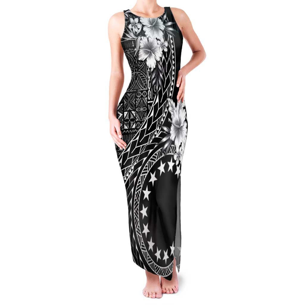 Kia Orana Cook Islands Family Matching Tank Maxi Dress and Hawaiian Shirt Tiare and Stars