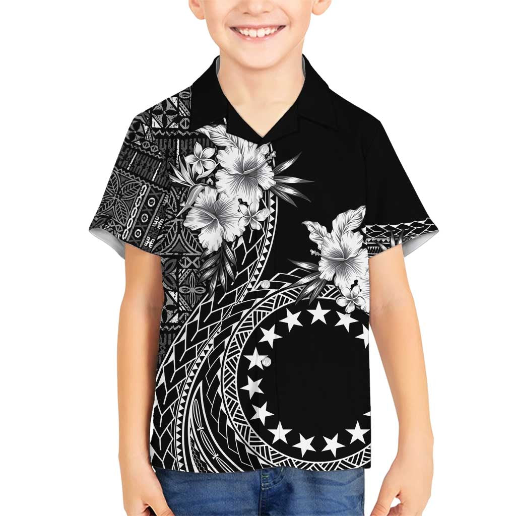 Kia Orana Cook Islands Family Matching Tank Maxi Dress and Hawaiian Shirt Tiare and Stars