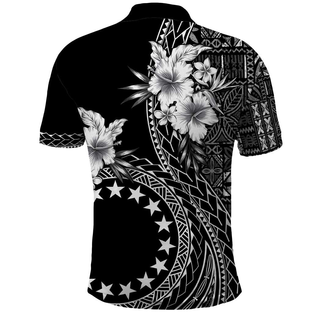 Kia Orana Cook Islands Polo Shirt Tiare and Stars