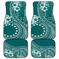 Kia Orana Cook Islands Car Mats Tiare and Stars - Teal