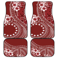 Kia Orana Cook Islands Car Mats Tiare and Stars - Scarlet