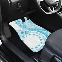Kia Orana Cook Islands Car Mats Tiare and Stars - Turquoise