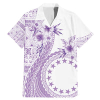 Kia Orana Cook Islands Family Matching Mermaid Dress and Hawaiian Shirt Tiare and Stars - Lavender