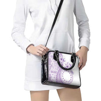 Kia Orana Cook Islands Shoulder Handbag Tiare and Stars - Lavender