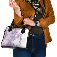 Kia Orana Cook Islands Shoulder Handbag Tiare and Stars - Lavender