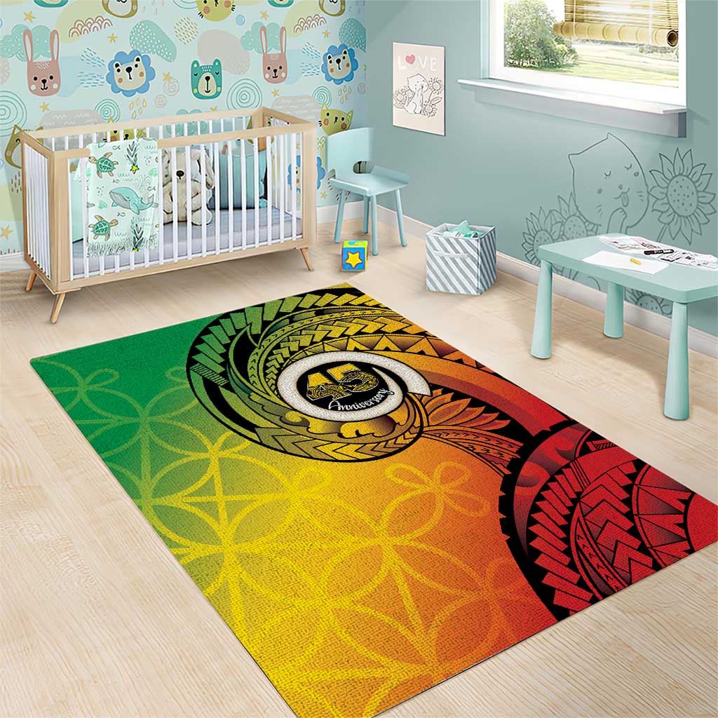 Vanuatu 45th Independence Anniversary Area Rug Ni-Van Sandroing - Polynesian Pride