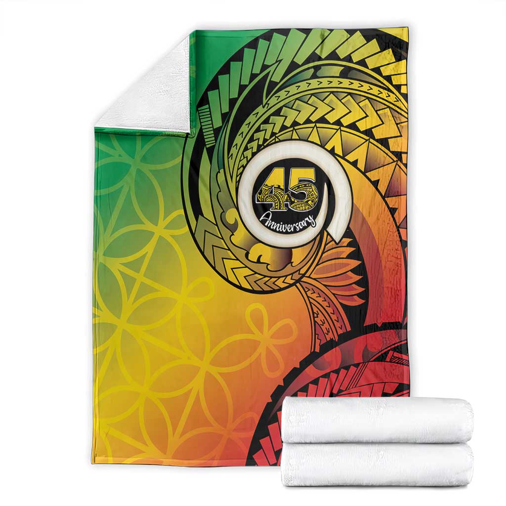 Vanuatu 45th Independence Anniversary Blanket Ni-Van Sandroing - Polynesian Pride