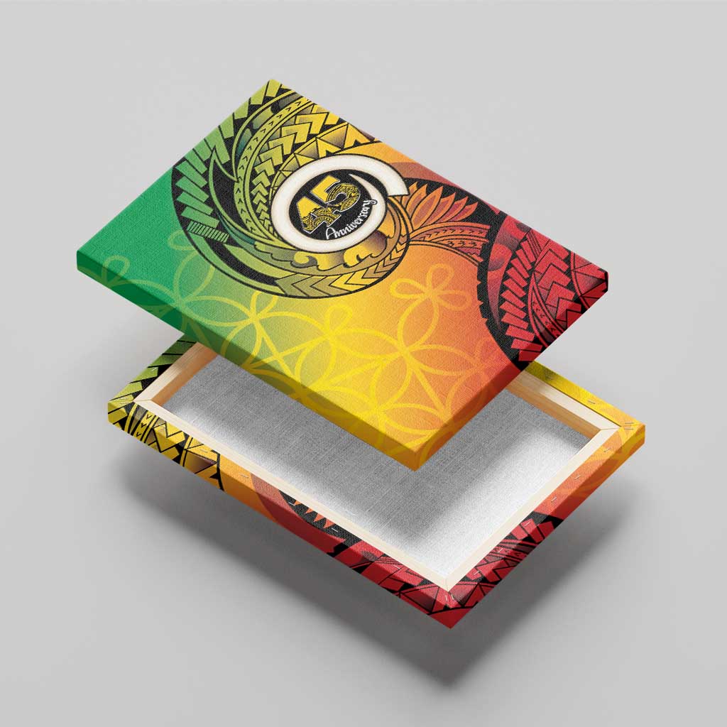 Vanuatu 45th Independence Anniversary Canvas Wall Art Ni-Van Sandroing - Polynesian Pride