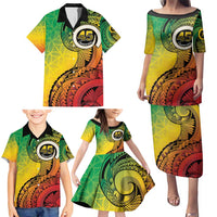 Vanuatu 45th Independence Anniversary Family Matching Puletasi and Hawaiian Shirt Ni-Van Sandroing LT7 - Polynesian Pride
