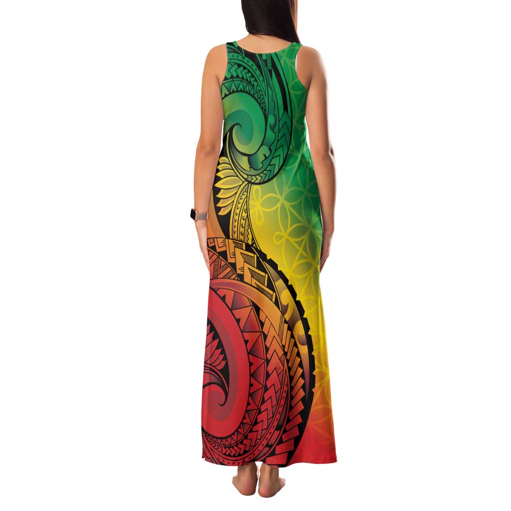 Vanuatu 45th Independence Anniversary Family Matching Tank Maxi Dress and Hawaiian Shirt Ni-Van Sandroing - Polynesian Pride