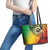 Vanuatu 45th Independence Anniversary Leather Tote Bag Ni-Van Sandroing - Polynesian Pride