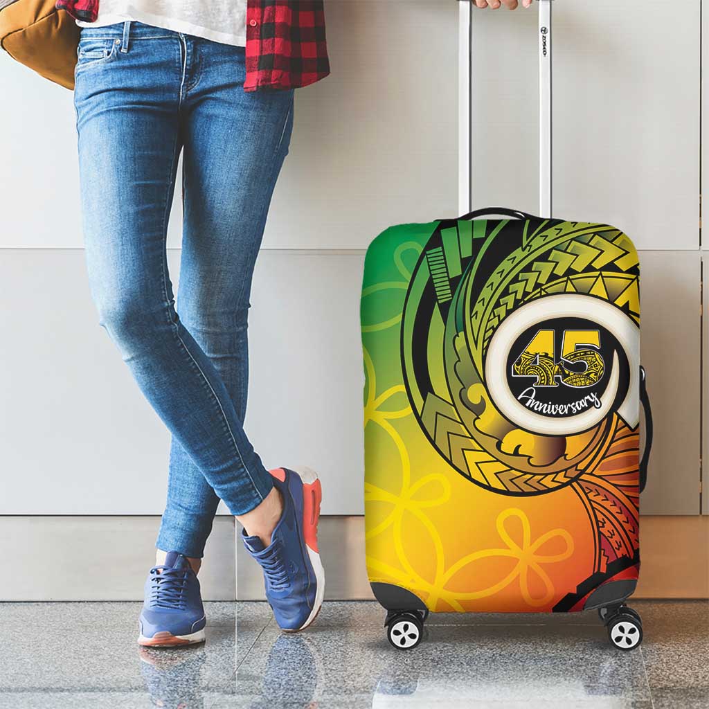 Vanuatu 45th Independence Anniversary Luggage Cover Ni-Van Sandroing - Polynesian Pride