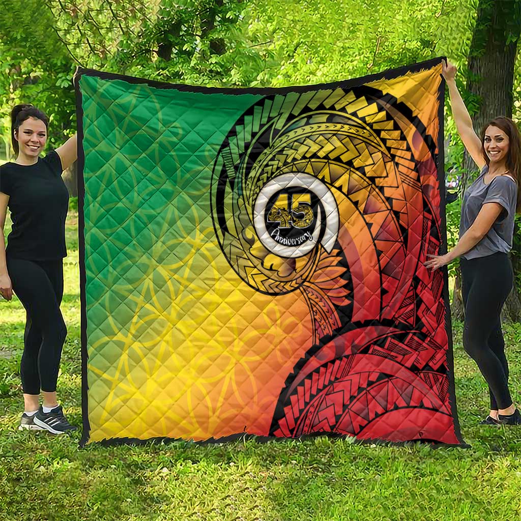 Vanuatu 45th Independence Anniversary Quilt Ni-Van Sandroing - Polynesian Pride