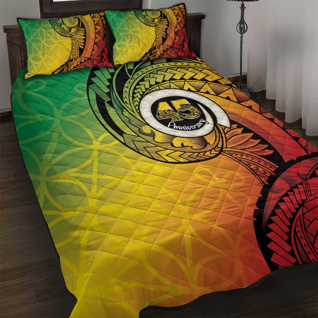 Vanuatu 45th Independence Anniversary Quilt Bed Set Ni-Van Sandroing - Polynesian Pride